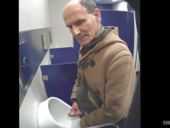 Public toilet, old men in toilet, cruising