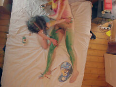 artistico body painting fango 