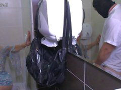 Old slut mom gets a fuck on a toilet