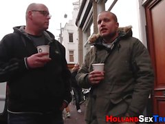 Amsterdam hooker fucking and sucking