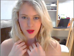 Camshow, blonde camshow, college topless