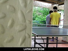 LatinLeche - Cute Boy Gets His Asshole Plowed By Three Guys