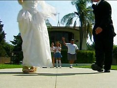 Young red-haired bride