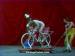 Beautiful Girl is Riding a Sex-bike