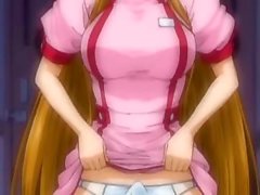 Horny nurse playing with dildo - anime hentai movie 1