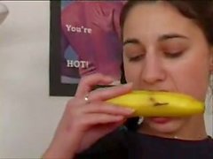 Fucking a banana