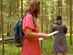 MATURE4K. Smart forest ranger tricks mature lady