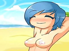 anime karikatür girls- farting döndürülmektedir - boobs sexy- pantys 