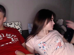 Cute Teen Gives Her BF a Nice Blowjob
