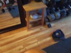 extremely hot muscle woman fucked at her private gym