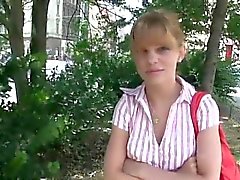 Czech amateur blowjob and fucking POV in public