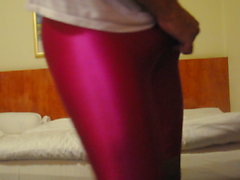 Cum in shiny Spandex with Dirty Talk