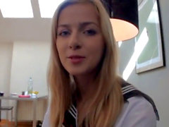 Innocent creampie, lucy blond, schoolgirl