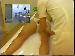 Nude Japanese body massage with oils