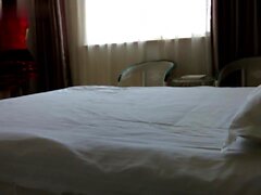 Bad wife spanked in hotel