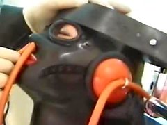 hardcore bdsm latex latex mask 