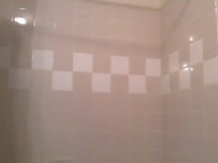 Sensual enticing shower fun with oil