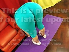 traseros grandes morenas spandex yoga puta deportiva 