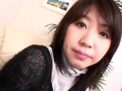 Asian teen in nylons shows off her tits and nice ass to get