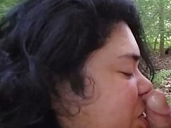 cheating latina wife sucking cock at rest area (again)