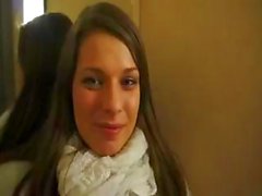 Brunette amateur gets picked up by stranger and rides his cock POV for money