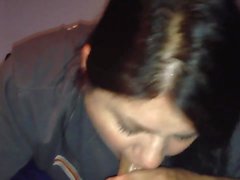 Chubby Latina sucks and gets facial