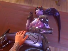 butt synpunkt sfm 3d- animerad overwatch 